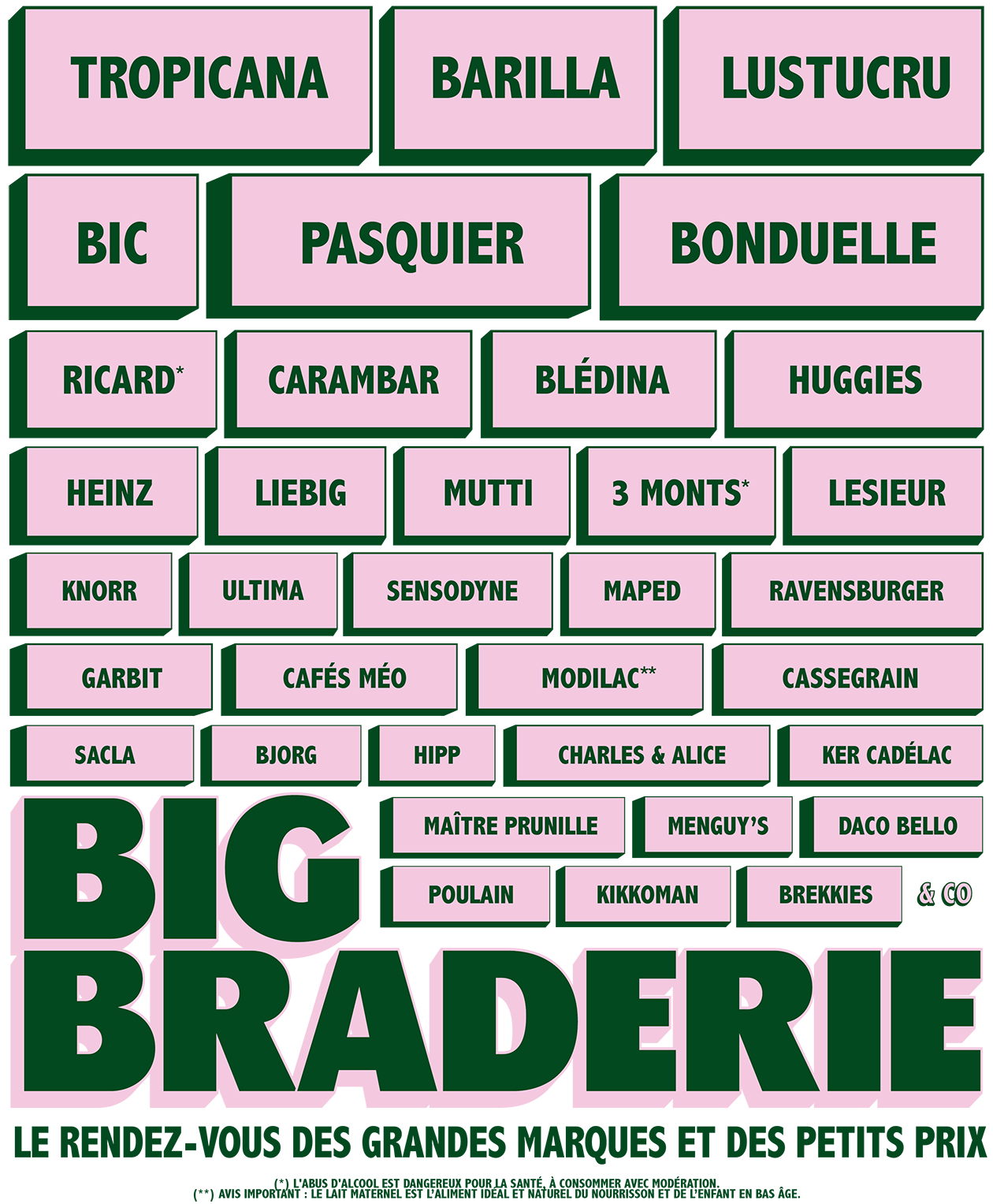 De nombreuses grandes marques à petits prix